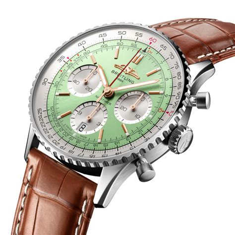 breitling navitimer 41 green|breitling navitimer 1 41mm.